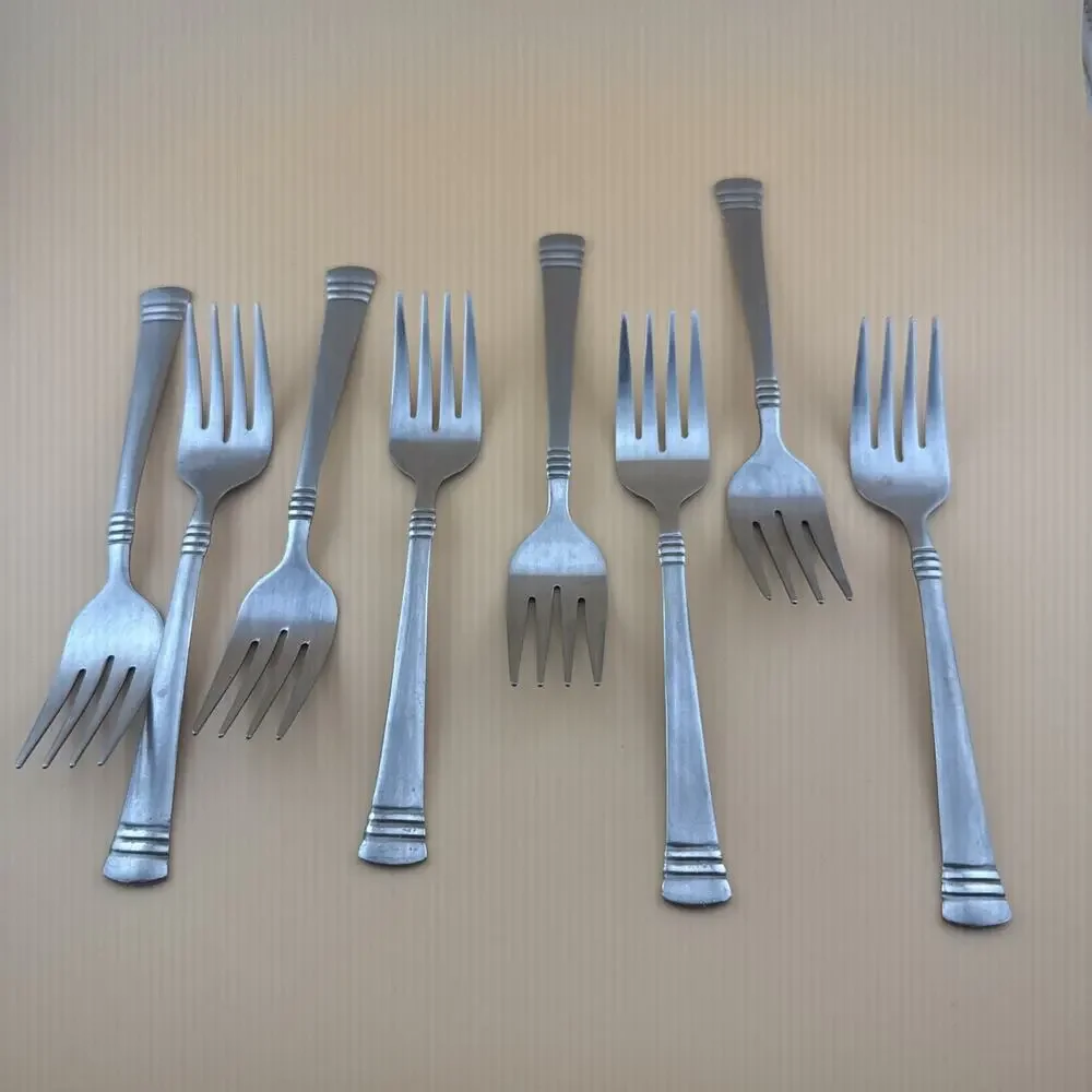 Set of 8 CAMBRIDGE Stainless Steel Glossy 